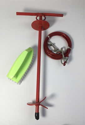 Cables de acero estacas para viajes al aire libre mascotas al aire libre estacas para perros camping tienda de campaña pernos de tierra