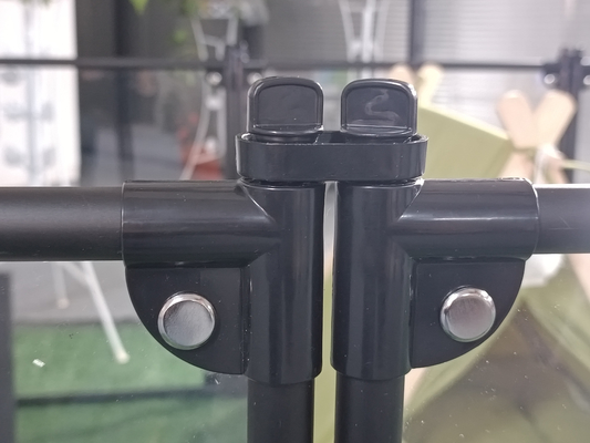 Cercas plegables de aluminio para perros con patrón personalizable y transpirable