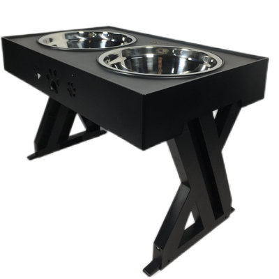 Mesa de elevación de mascotas Cuenca de alimentos de acero inoxidable Cuenca plegable de perro ajustable