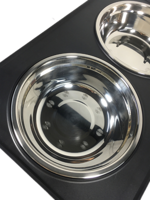 Mesa de elevación de mascotas Cuenca de alimentos de acero inoxidable Cuenca plegable de perro ajustable