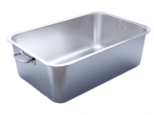 Caja de basura para gatos de acero inoxidable para gatos grandes en el baño