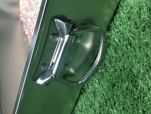 Caja de basura para gatos de acero inoxidable para gatos grandes en el baño