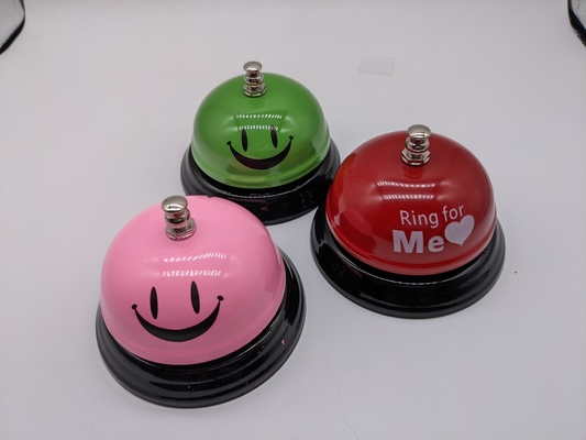 Restaurante Dish Bell Entrenador de mascotas Electroplating Múltiples colores de metal Servicio de llamada de campana
