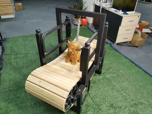 Maquina de entrenamiento personalizada de tamaño pequeño hecha de acero de papel de madera para cinta de correr sin motor para perros