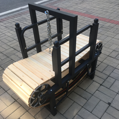 Trampolín para entrenamiento de perros pequeños Trampolín de madera sin motor Anodizado con chorro de arena