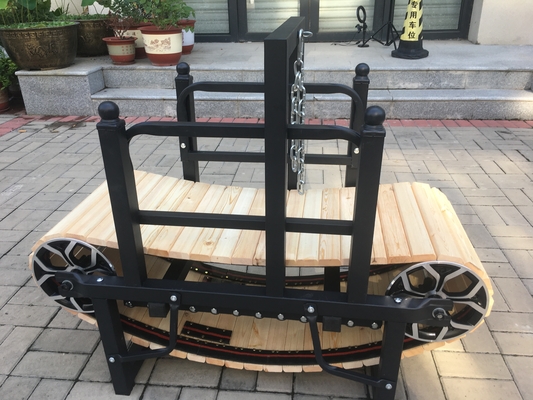 Trampolín para entrenamiento de perros pequeños Trampolín de madera sin motor Anodizado con chorro de arena