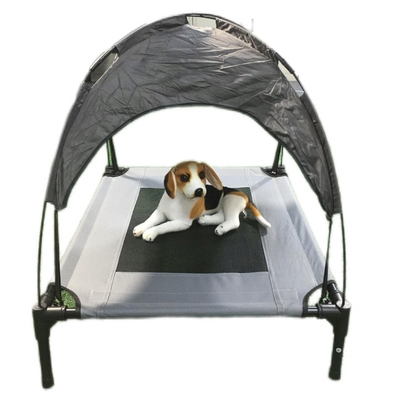 Cama de mascota elevada plegable grande de tela de Oxford sostenible para animales pequeños y medianos