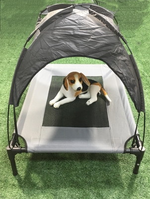 Cama de mascota elevada plegable grande de tela de Oxford sostenible para animales pequeños y medianos