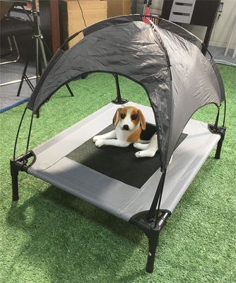 Cama de mascota elevada plegable grande de tela de Oxford sostenible para animales pequeños y medianos