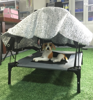 Cama de mascota elevada plegable grande de tela de Oxford sostenible para animales pequeños y medianos