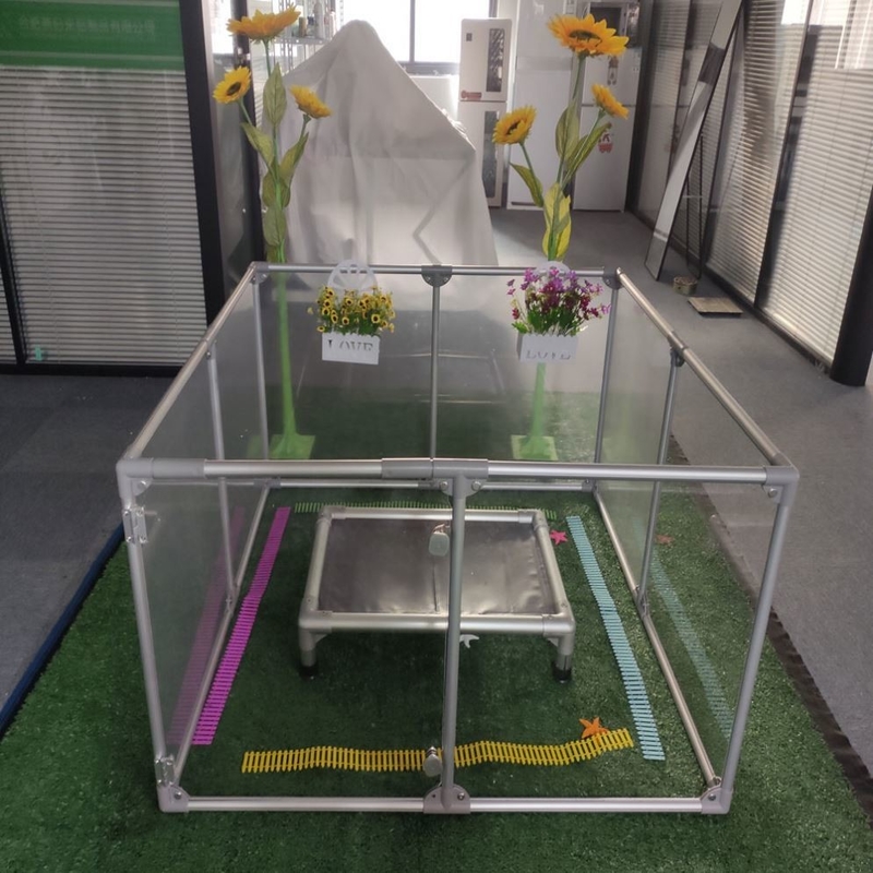 Murallas para mascotas de diseño animal acrílico transparente plegable para un interior fácil y portabilidad