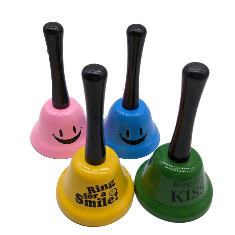 120g de logotipo personalizado Mano de escritorio Campanilla de beso llamada de Campanilla de fiesta lindo anillo de juguete para la mano Campanilla