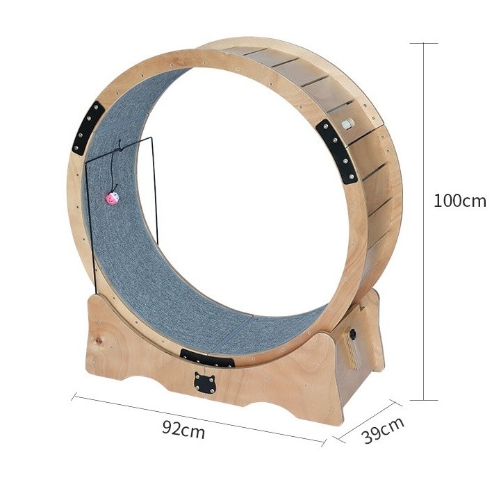 Cuadro de escalada para gatos de fibra de cartón cinta de rodadura para gatos ejercicio silencioso juguete para gatos