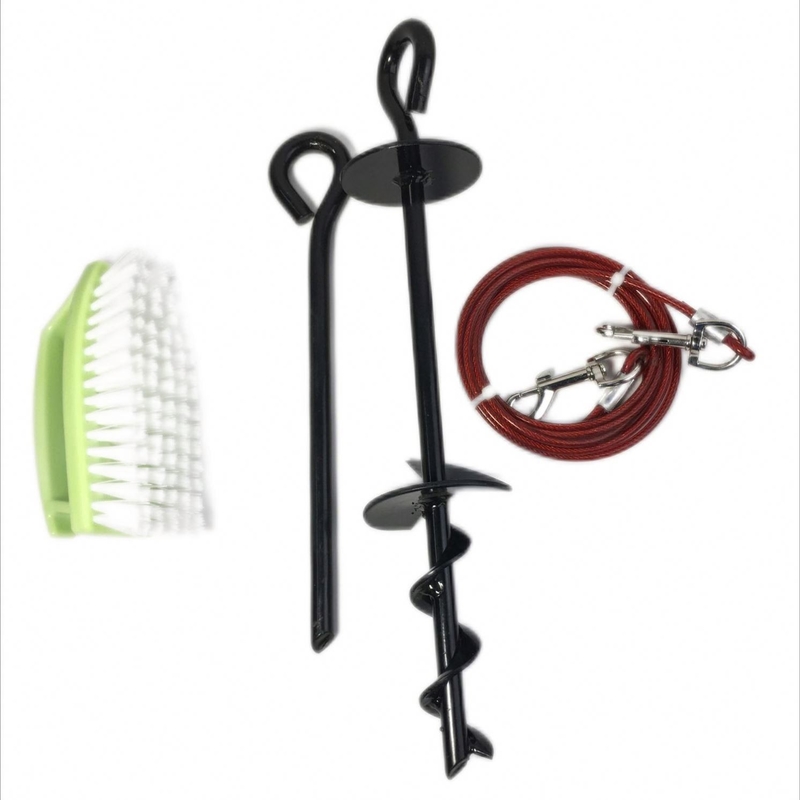 8mx40cm Piel de perro Espiral de tierra de tornillo de tierra de anclaje Pico para trampolín columpios Tienda de mirador