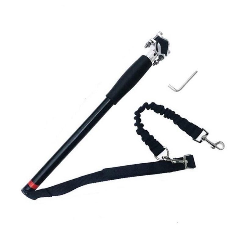 Todas las bicicletas fáciles de instalar Bicicleta correa para perros Seguridad Correa para perros para bicicletas Adecuada para negros