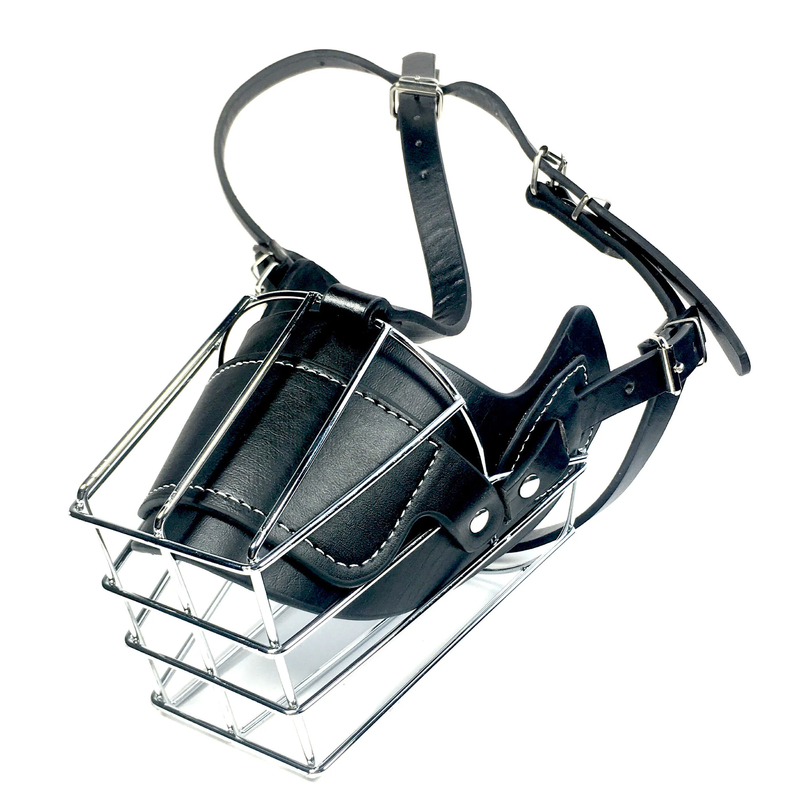 Muzón de perro negro para Pitbull Shepherd Pequeño cachorro Retriever Anti Bark Bite Muzón de mascota