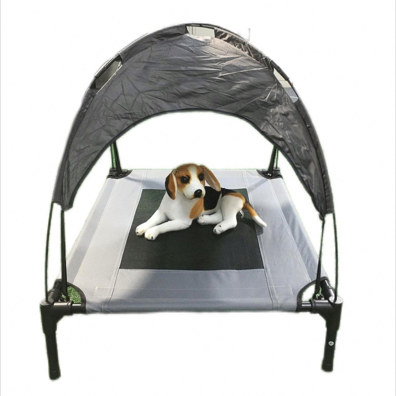 REPTILOS Tienda para mascotas con sombrilla cama elevada para acampar al aire libre en verano y marco de aleación