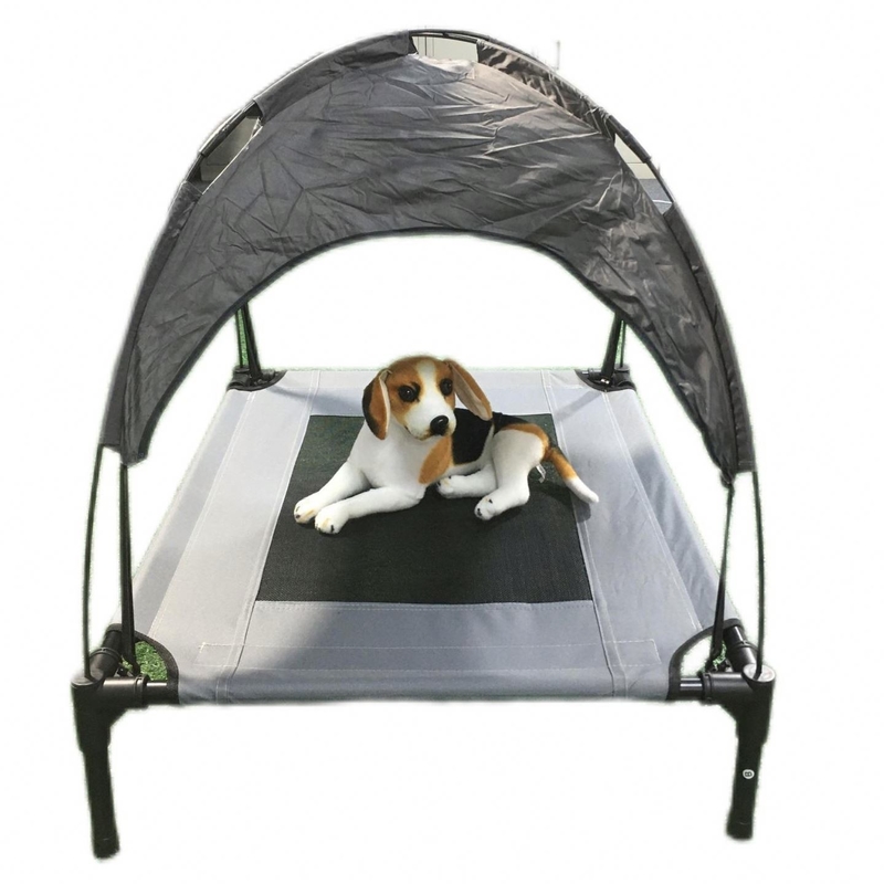 Cama de perro elevada portátil plegable de tela de oxford para exteriores