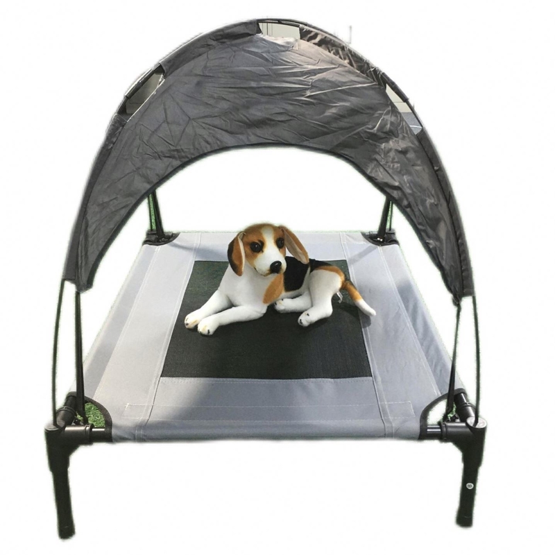 Cama de mascota elevada plegable grande de tela de Oxford sostenible para animales pequeños y medianos